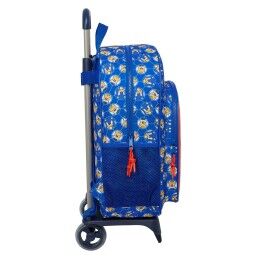 Sonic|Mochila Escolar com Rodas Sonic Prime Azul 33 x 42 x 14 cm
