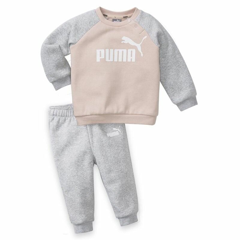 Puma|Fato de Treino para Bebé Puma Minicat Essentials Cinzento Puma|Fato de Treino para Bebé Puma Minicat Essentials Cinzento