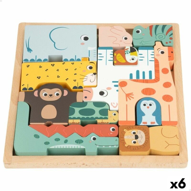 Woomax|Puzzle Infantil de Madeira Woomax (6 Unidades) Woomax|Puzzle Infantil de Madeira Woomax (6 Unidades)