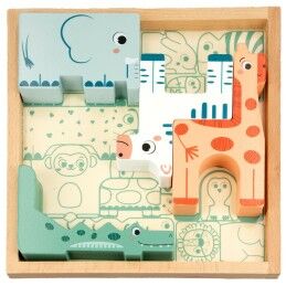 Woomax|Puzzle Infantil de Madeira Woomax (6 Unidades)