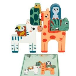 Woomax|Puzzle Infantil de Madeira Woomax (6 Unidades)