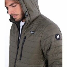 Hurley|Casaco de Desporto para Homem Hurley  Balsam Quilted Packable Verde