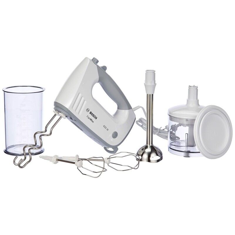 BOSCH|Batedora de Mão BOSCH MFQ36480 Branco Cinzento 450 W BOSCH|Batedora de Mão BOSCH MFQ36480 Branco Cinzento 450 W