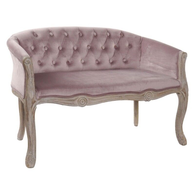 DKD Home Decor|Sofá DKD Home Decor Castanho Cor de Rosa Madeira Moderno 107 x 61 x 71 cm DKD Home Decor|Sofá DKD Home Decor Castanho Cor de Rosa Madeira Moderno 107 x 61 x 71 cm