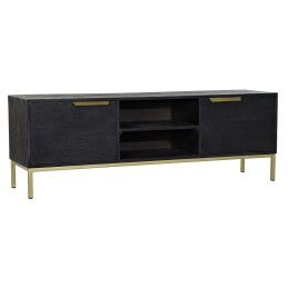 Home ESPRIT|Mesa de apoio Home ESPRIT Preto Metal 60 x 30 x 60 cm
