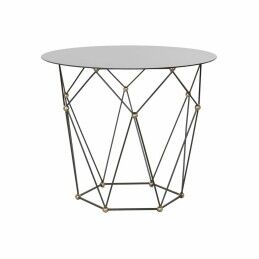 DKD Home Decor|Mesa de apoio DKD Home Decor Pele Ferro Lacado (40 x 40 x 56 cm)