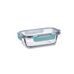 Quid|Lancheira Hermética Quid Purity Retangular 630 ml Transparente Vidro (12 Unidades)