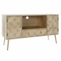 Gift Decor|Conjunto de 2 mesas Preto Dourado 50 x 50 x 50 cm