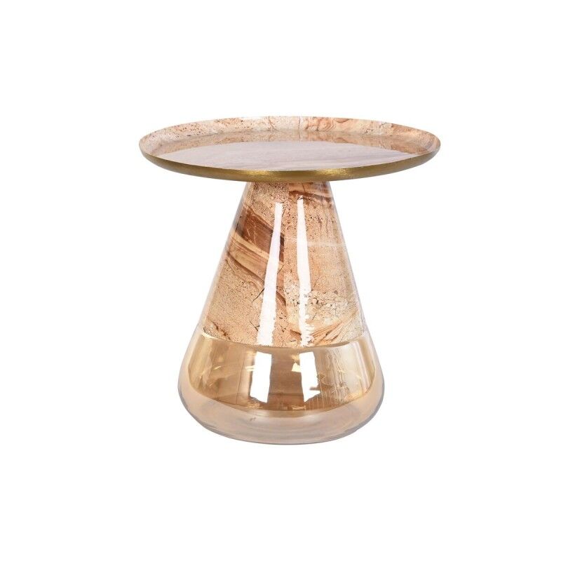 DKD Home Decor|Mesa de apoio DKD Home Decor Cristal Duas cores Ferro 50 x 50 x 49 cm DKD Home Decor|Mesa de apoio DKD Home Decor Cristal Duas cores Ferro 50 x 50 x 49 cm
