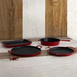 Bidasoa|Assadeira Bidasoa Ferro Fundido Vermelho (25 cm)