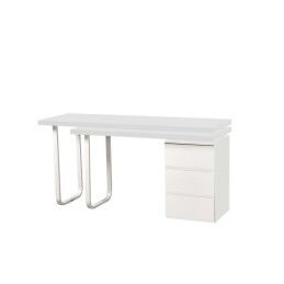 DKD Home Decor|Secretária DKD Home Decor 150 x 120 x 75 cm Natural Metal Branco Madeira MDF