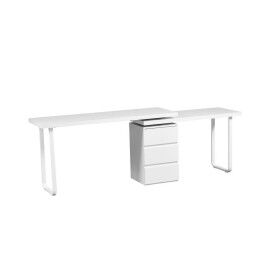 DKD Home Decor|Secretária DKD Home Decor 150 x 120 x 75 cm Natural Metal Branco Madeira MDF