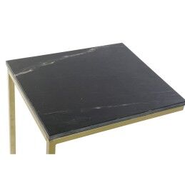 DKD Home Decor|Mesa de apoio DKD Home Decor 40 x 46 x 65 cm Preto Dourado Mármore Ferro