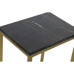 DKD Home Decor|Jogo de 3 mesas DKD Home Decor Preto Dourado 50 x 35 x 60 cm