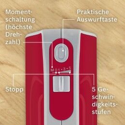 BOSCH|Batedora-Amassadora BOSCH MFQ40303 Vermelho 500 W 500W