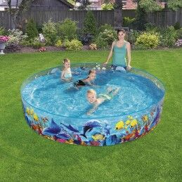 Bestway|Bestway Piscina Rígida Infantil PVC Marina 244x46 cm +3 Anos Jardim 55031