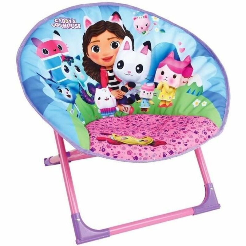 Gabby's Dollhouse|Poltrona Infantil Gabby's Dollhouse Cor de Rosa