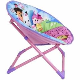 Gabby's Dollhouse|Poltrona Infantil Gabby's Dollhouse Cor de Rosa