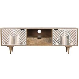 DKD Home Decor|Mesa de apoio DKD Home Decor Pele Ferro Lacado (40 x 40 x 56 cm)