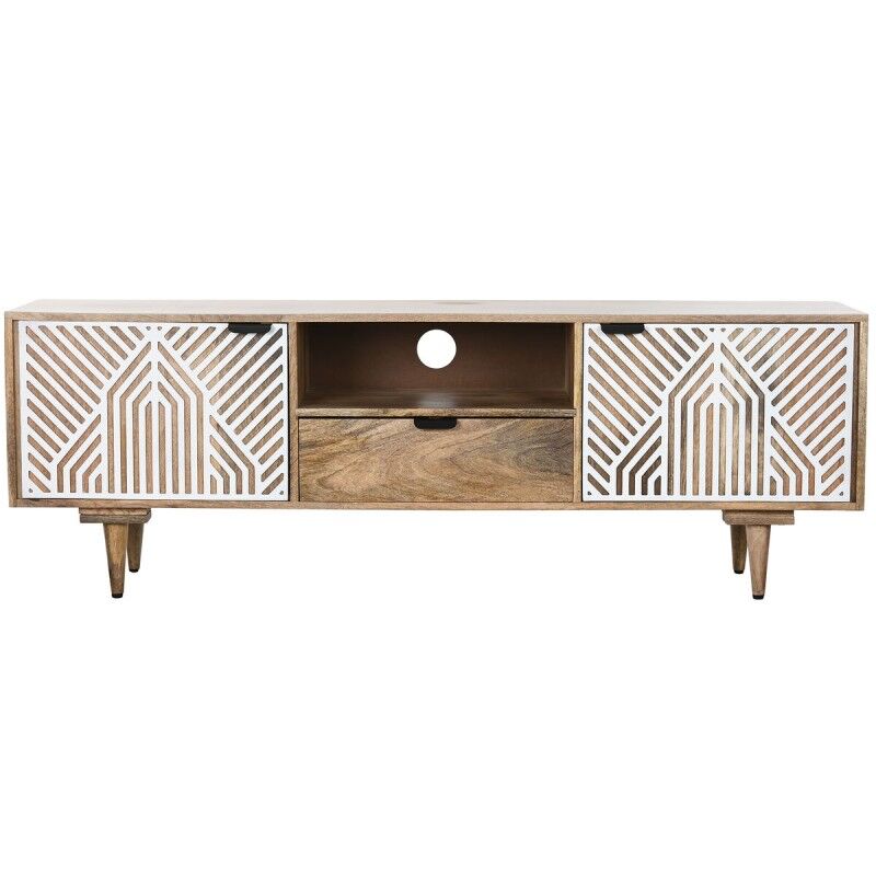 Home ESPRIT|Móvel de TV Home ESPRIT Branco Madeira de mangueira 160 x 41 x 55 cm