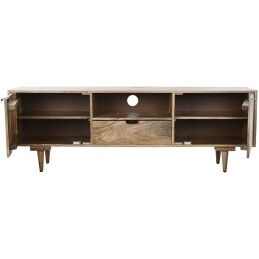 Home ESPRIT|Móvel de TV Home ESPRIT Branco Madeira de mangueira 160 x 41 x 55 cm