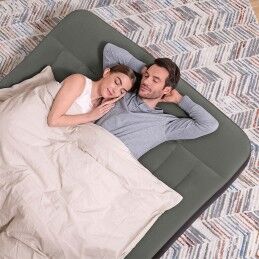 Bestway|Bestway Colchão Duplo com Inflador Integrado a Pilhas 203x152x30 cm Inflável e Camping 67930