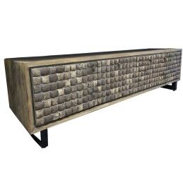 Home ESPRIT|Mesa de apoio Home ESPRIT Natural Abeto Madeira MDF 36 x 36 x 45 cm