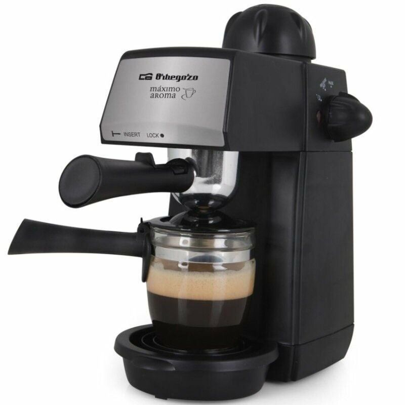 Orbegozo|Máquina de Café Expresso Manual Orbegozo 16782.0 Preto 6 Copos Orbegozo|Máquina de Café Expresso Manual Orbegozo 16782.0 Preto 6 Copos
