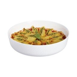 Luminarc|Recipiente de Cozinha Luminarc Smart Cuisine Redonda Branco Vidro Ø 28 cm (6 Unidades)