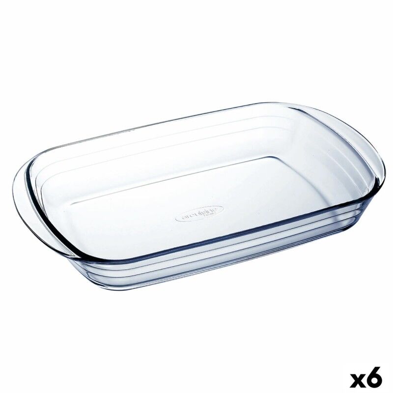 Ô Cuisine|Travessa para o Forno Ô Cuisine Ocuisine Vidrio Transparente Vidro Retangular 40,3 x 26,3 x 7,3 cm (6 Unidades) Ô Cuisine|Travessa para o Forno Ô Cuisine Ocuisine Vidrio Transparente Vidro Retangular 40,3 x 26,3 x 7,3 cm (6 Unidades)