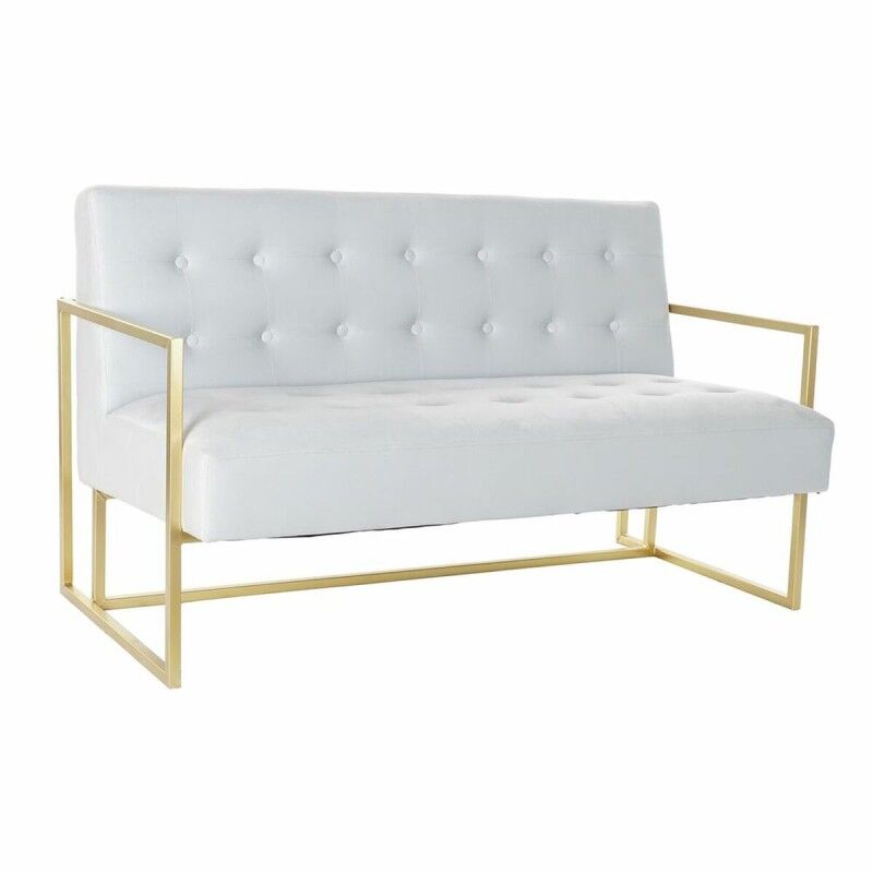 DKD Home Decor|Sofá DKD Home Decor Dourado Metal Poliéster Azul celeste (128 x 70 x 76 cm) DKD Home Decor|Sofá DKD Home Decor Dourado Metal Poliéster Azul celeste (128 x 70 x 76 cm)