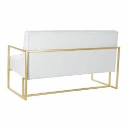 DKD Home Decor|Sofá DKD Home Decor Dourado Metal Poliéster Azul celeste (128 x 70 x 76 cm)