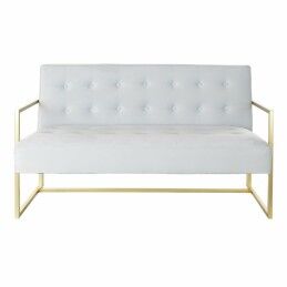 DKD Home Decor|Sofá DKD Home Decor Dourado Metal Poliéster Azul celeste (128 x 70 x 76 cm)