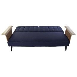 DKD Home Decor|Sofá-cama DKD Home Decor Azul Castanho Preto Metal Moderno Urbana 203 x 87 x 81 cm