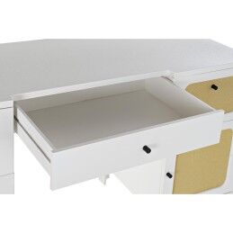 DKD Home Decor|Secretária DKD Home Decor Abeto Branco Rotim (140 x 50 x 76 cm)