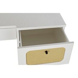 DKD Home Decor|Secretária DKD Home Decor Abeto Branco Rotim (140 x 50 x 76 cm)