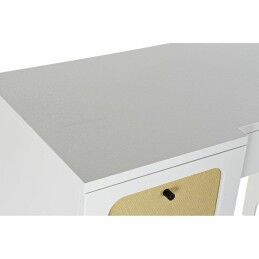 DKD Home Decor|Secretária DKD Home Decor Abeto Branco Rotim (140 x 50 x 76 cm)
