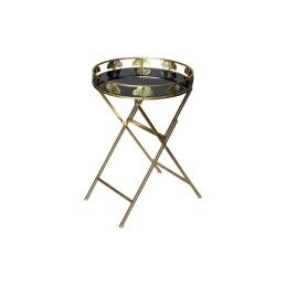 DKD Home Decor|Mesa de apoio DKD Home Decor Pele Ferro Lacado (40 x 40 x 56 cm)
