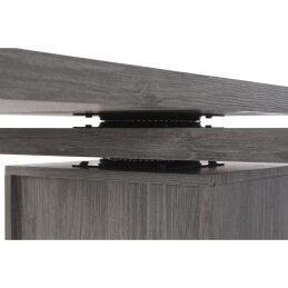 DKD Home Decor|Secretária DKD Home Decor Natural Cinzento Metal MDF (150 x 120 x 75 cm)