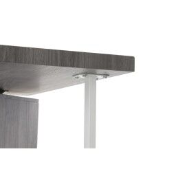 DKD Home Decor|Secretária DKD Home Decor Natural Cinzento Metal MDF (150 x 120 x 75 cm)