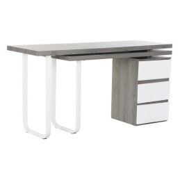 DKD Home Decor|Secretária DKD Home Decor Natural Cinzento Metal MDF (150 x 120 x 75 cm)