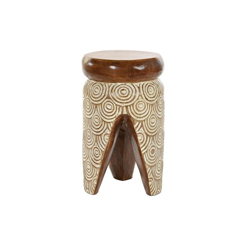 DKD Home Decor|Mesa de apoio DKD Home Decor Natural Branco Madeira de albasia (29 x 29 x 49 cm) (30 x 30 x 50 cm) DKD Home Decor|Mesa de apoio DKD Home Decor Natural Branco Madeira de albasia (29 x 29 x 49 cm) (30 x 30 x 50 cm)