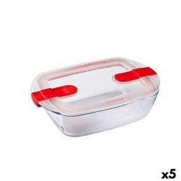 Arcoroc|Lancheira Redonda com Tampa Arcoroc So Urban Duas cores Vidro 1,35 L (12 Unidades)