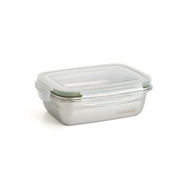 Bidasoa|Lancheira Hermética Bidasoa Theo 17 x 13 x 6 cm 550 ml Prateado Metal (6 Unidades)