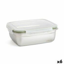 Quttin|Frasco Quttin Bamboo Vidro de Borosilicato Silicone 1,25 L 10,2 x 22,8 cm (12 Unidades) (9,5 x 21 cm)