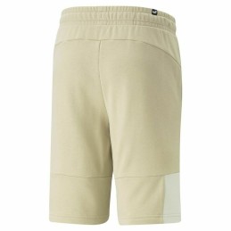 Calções de Desporto Puma Essentials Block Tape Cinzento Branco