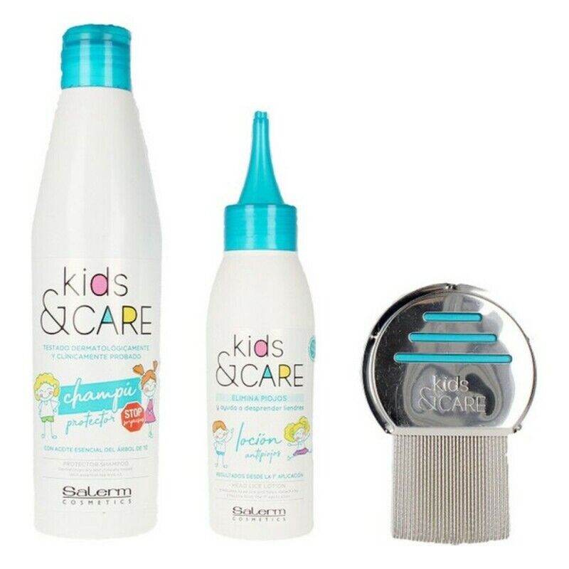 Salerm|Conjunto de Cabeleieiro Infantil Kids & Care Salerm Antipiolhos (3 pcs) Salerm|Conjunto de Cabeleieiro Infantil Kids & Care Salerm Antipiolhos (3 pcs)