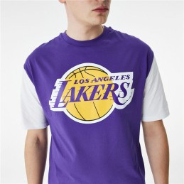 Camisola de Manga Curta Homem New Era NBA Colour Insert LA Lakers Roxo