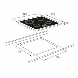 Teka|Placa vitrocerâmica Teka TB 6415 60 cm 6300 W