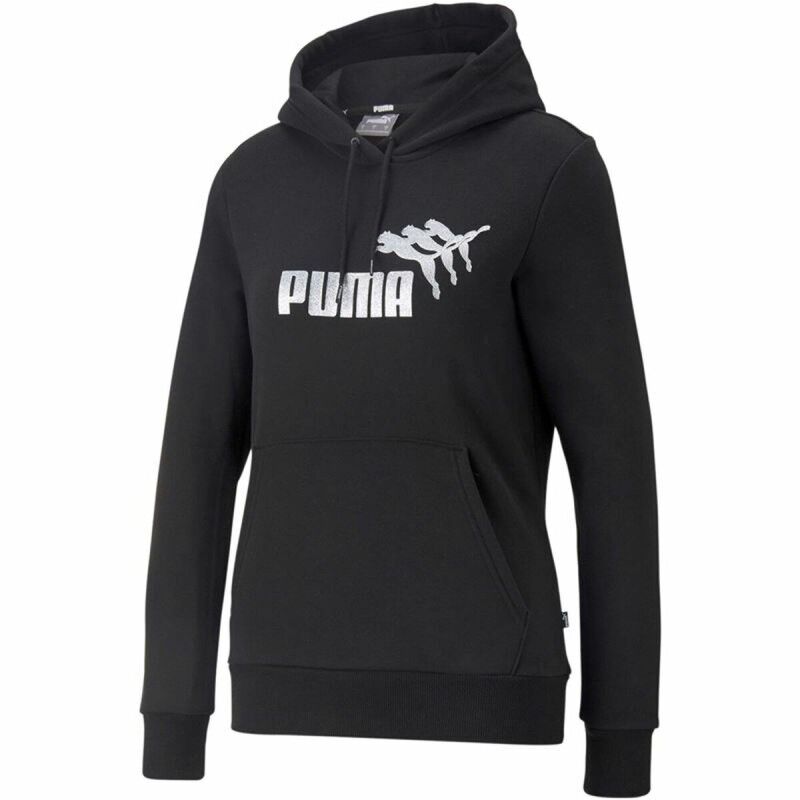Puma|Polar com Capuz Mulher Puma Metallics Spark Preto